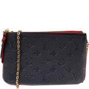 Double Zip Pochette Empreinte