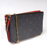 Double Zip Pochette Empreinte