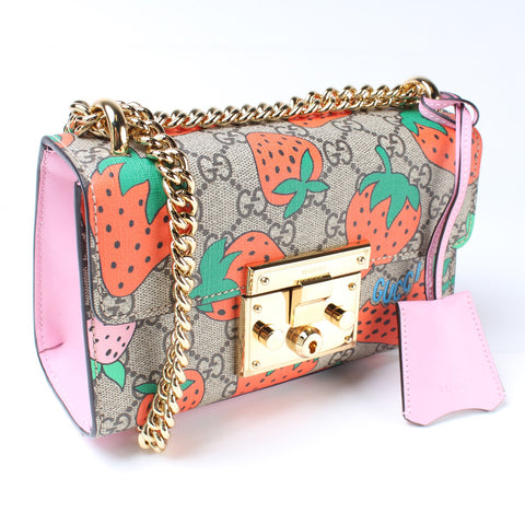 409487 Padlock GG Small Strawberry