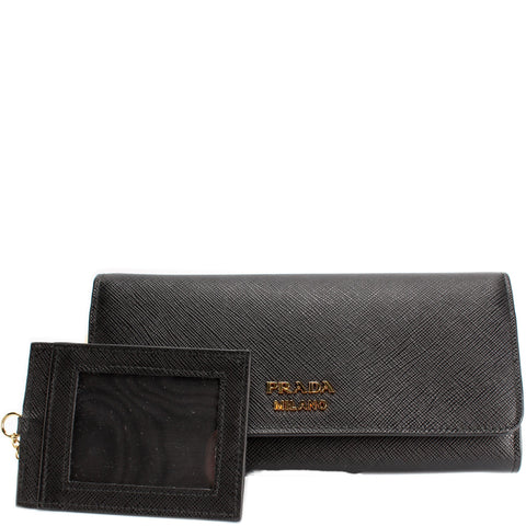 Saffiano Chain Wallet