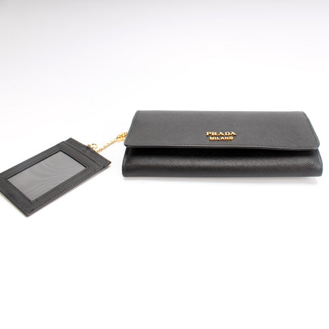 Saffiano Chain Wallet