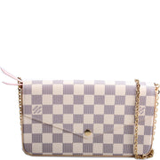 Pochette Felicie Damier Azur