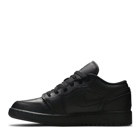 NIKE AIR JORDAN1 LOW GS TRIPLE BLACK (NEW)