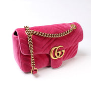 443497 GG Marmont Shoulder Velvet Small