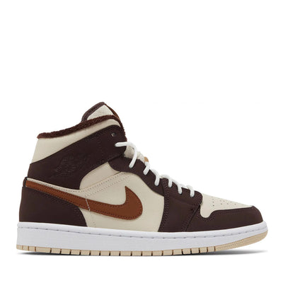 NIKE AIR JORDAN1 MID SE BROWN BASALT OATMEAL WMNS (NEW)