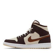 NIKE AIR JORDAN1 MID SE BROWN BASALT OATMEAL WMNS (NEW)