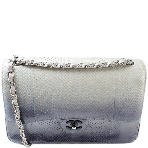 Classic Flap Jumbo Snakeskin Ombre 21M