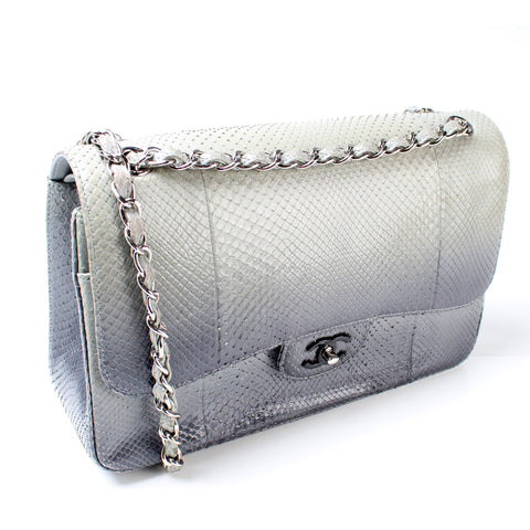 Classic Flap Jumbo Snakeskin Ombre 21M