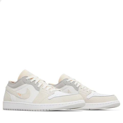 NIKE AIR JORDAN1 LOW INSIDE OUT CREAM WHITE LIGHT GREY (NEW)