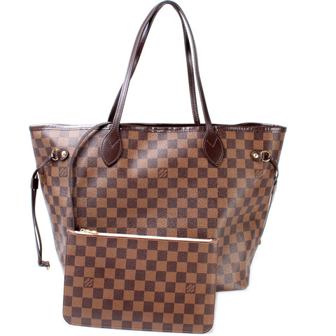 Neverfull w/Wallet MM Damier Ebene