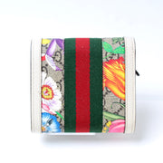 598662 Ophidia GG Flora Card Case Wallet