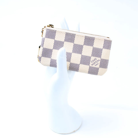 Pochette Cles Damier Azur