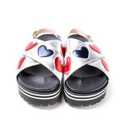 Heart Crossover Platform Sneakers Size 36.5