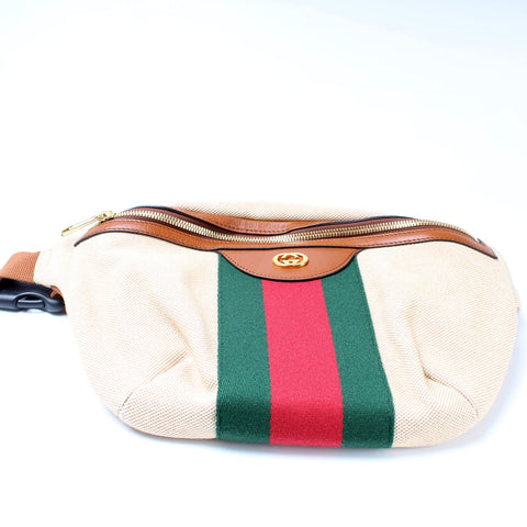 575082 Vintage Canvas Web Belt Bag