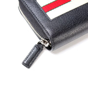 459138 Logo Zip Around Wallet Leather