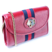 573797 Rajah Web Mini Bag Leather