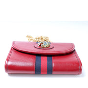 573797 Rajah Web Mini Bag Leather