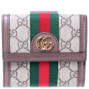 523173 Ophidia GG Supreme French Flap Wallet