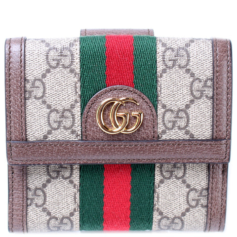 523173 Ophidia GG Supreme French Flap Wallet