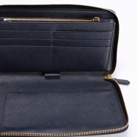 Saffiano Zip Organizer Wallet