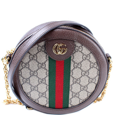 550618 Ophidia GG Supreme Round Small Crossbody