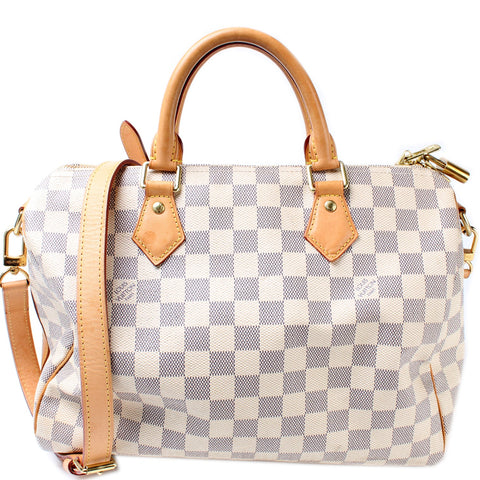 Speedy 30 Bandouliere Damier Azur