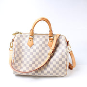 Speedy 30 Bandouliere Damier Azur