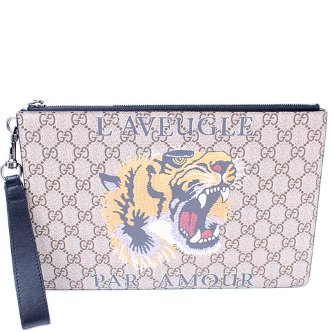 473904 GG Supreme Tiger Pouch