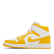 NIKE AIR JORDAN1 MID WMNS WHITE UNIVERSITY GOLD (NEW)