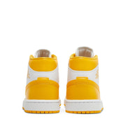 NIKE AIR JORDAN1 MID WMNS WHITE UNIVERSITY GOLD (NEW)