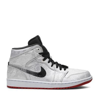 NIKE AIR JORDAN1 MID CLOT FEARLESS WHITE (NEW) (NEW)