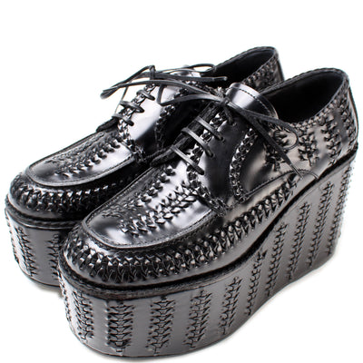 Platform Woven Loafers Size 38