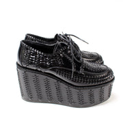 Platform Woven Loafers Size 38