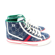 1977 Tennis Shoes High Top Denim Size 35.5