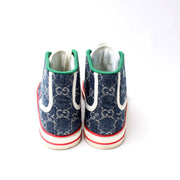 1977 Tennis Shoes High Top Denim Size 35.5