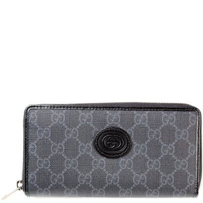 673003 Interlocking GG Supreme Zip Around Wallet