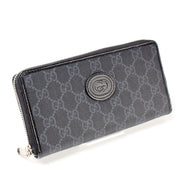 673003 Interlocking GG Supreme Zip Around Wallet