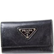 Saffiano Triangle Logo 6 Key Case