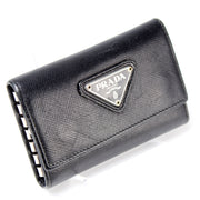 Saffiano Triangle Logo 6 Key Case