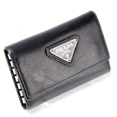 Saffiano Triangle Logo 6 Key Case