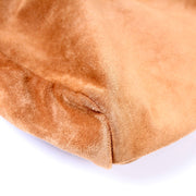 Suede Top Handle Bag