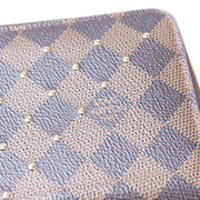 Zippy Wallet Studded Damier Ebene