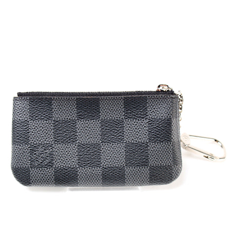 Pochette Cles Damier Graphite