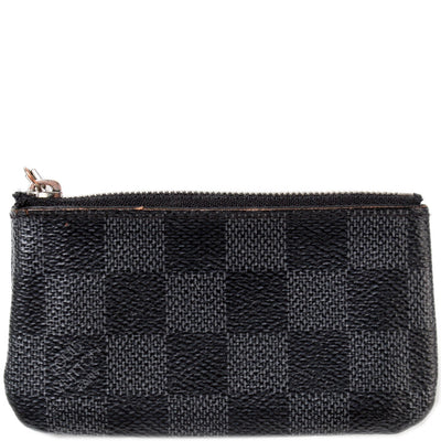 Pochette Cles Damier Graphite