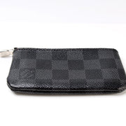 Pochette Cles Damier Graphite