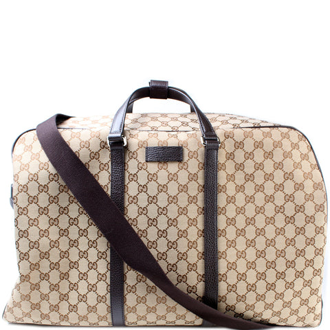 610105 GG Canvas Boston Duffle