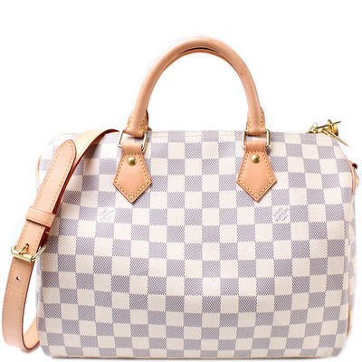 Speedy 30 Bandouliere Damier Azur