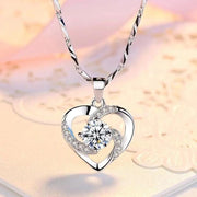 95 sterling silver necklace female ins clavicle pendant