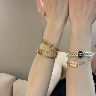 Xiaoxiang Feng Rhinestone Chain Bracelet