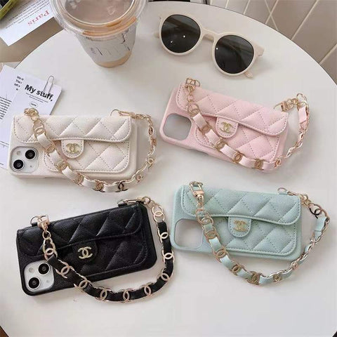 Chain and card bag phone case